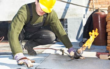 Combs Ford flat roof construction